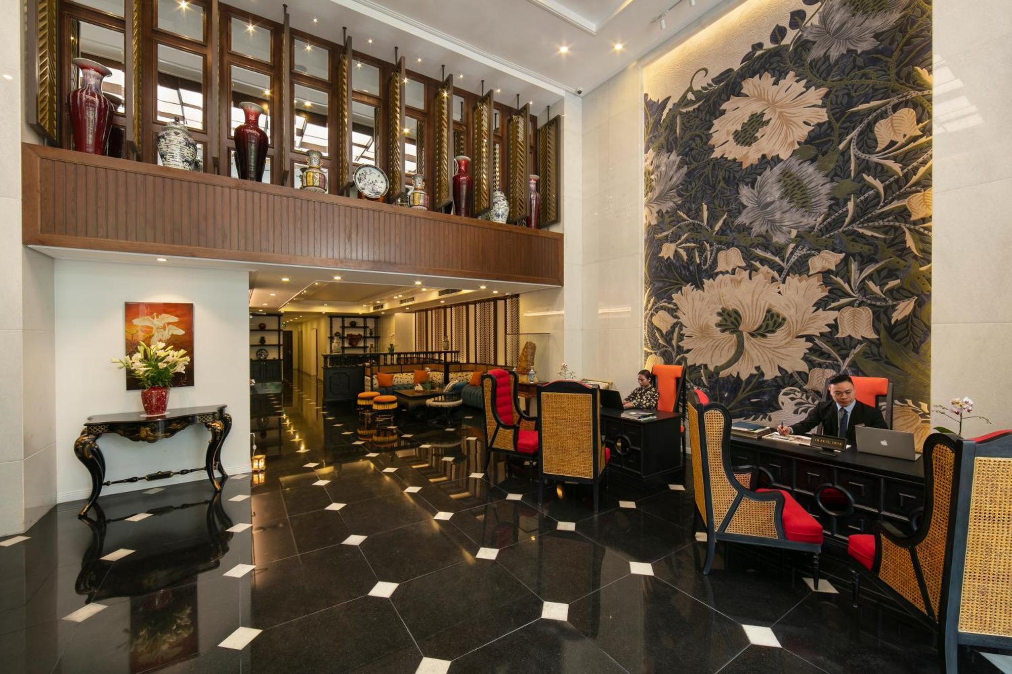فندق ذا أورينتال جايد هانوي المظهر الخارجي الصورة The lobby of the hotel